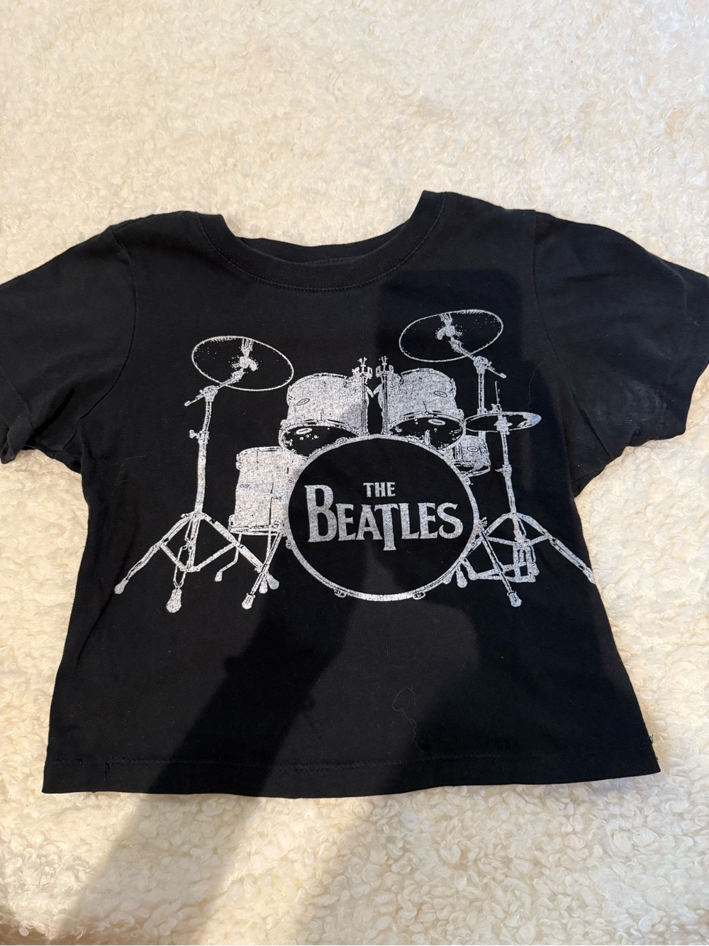 The Beatles Black Kids Drum Graphic Tee